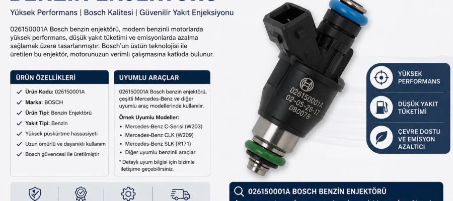 026150001A Bosch Benzin Enjektörü